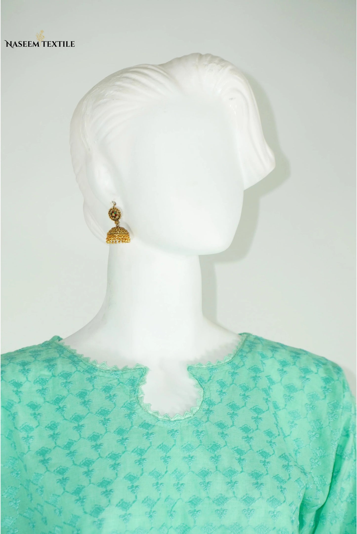 Everyday Luxe - Mint Green Chikankari 2-piece Stitched Suit for Women | Kurta & Trouser | NT-WS02