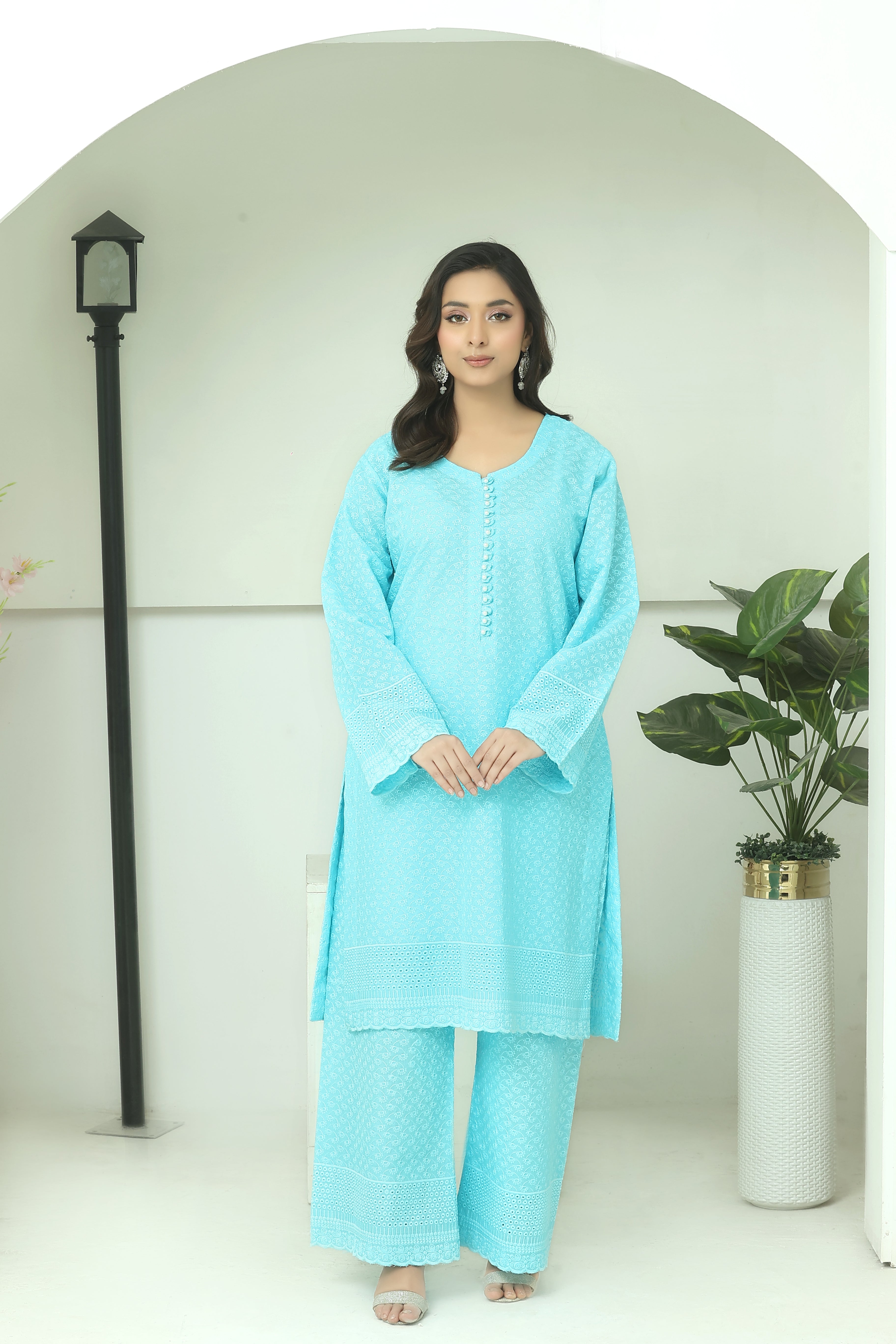 Premium Chikankari Ready-to-Wear 2pcs suit
