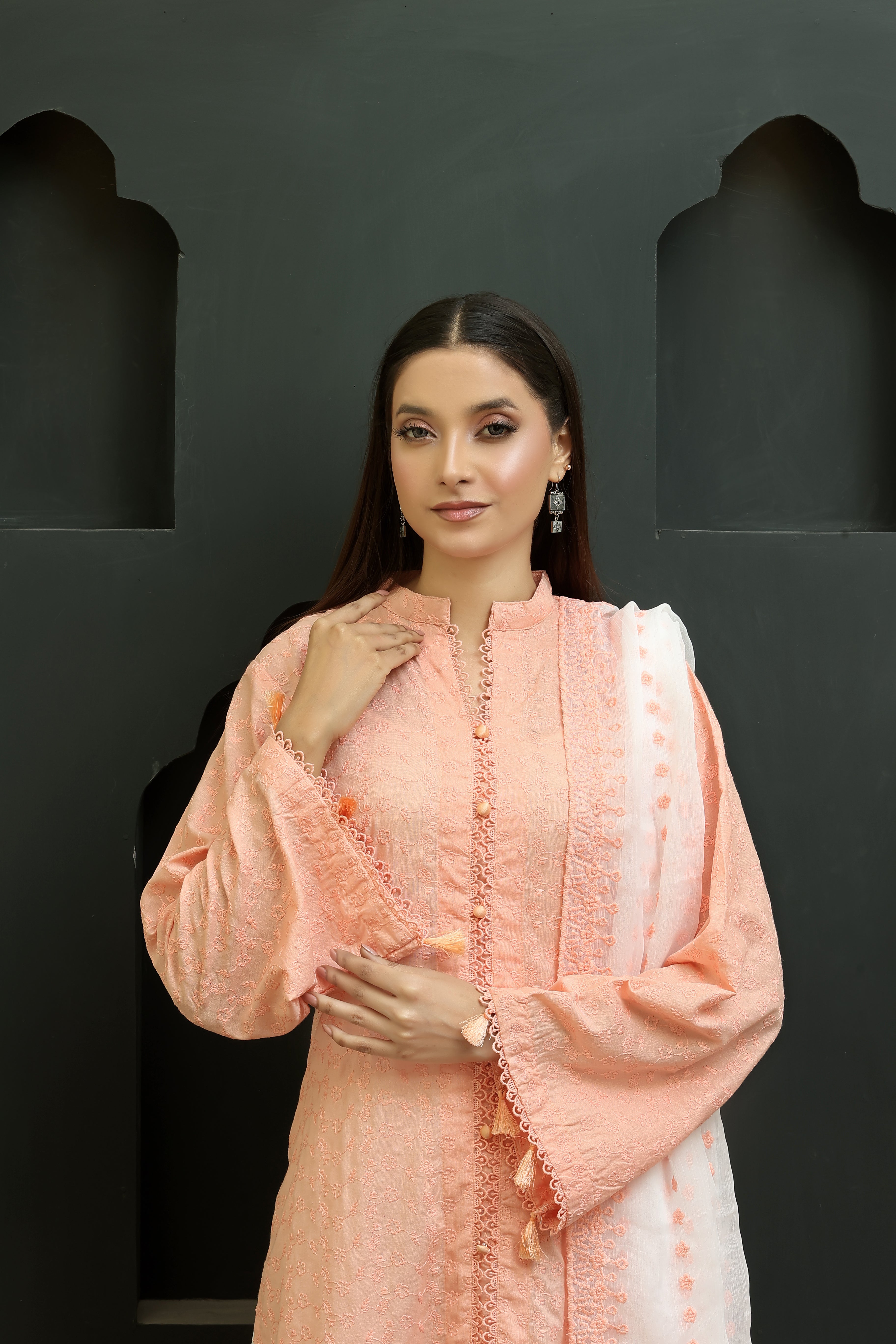 Premium Chikankari Unstitched 3pcs suit