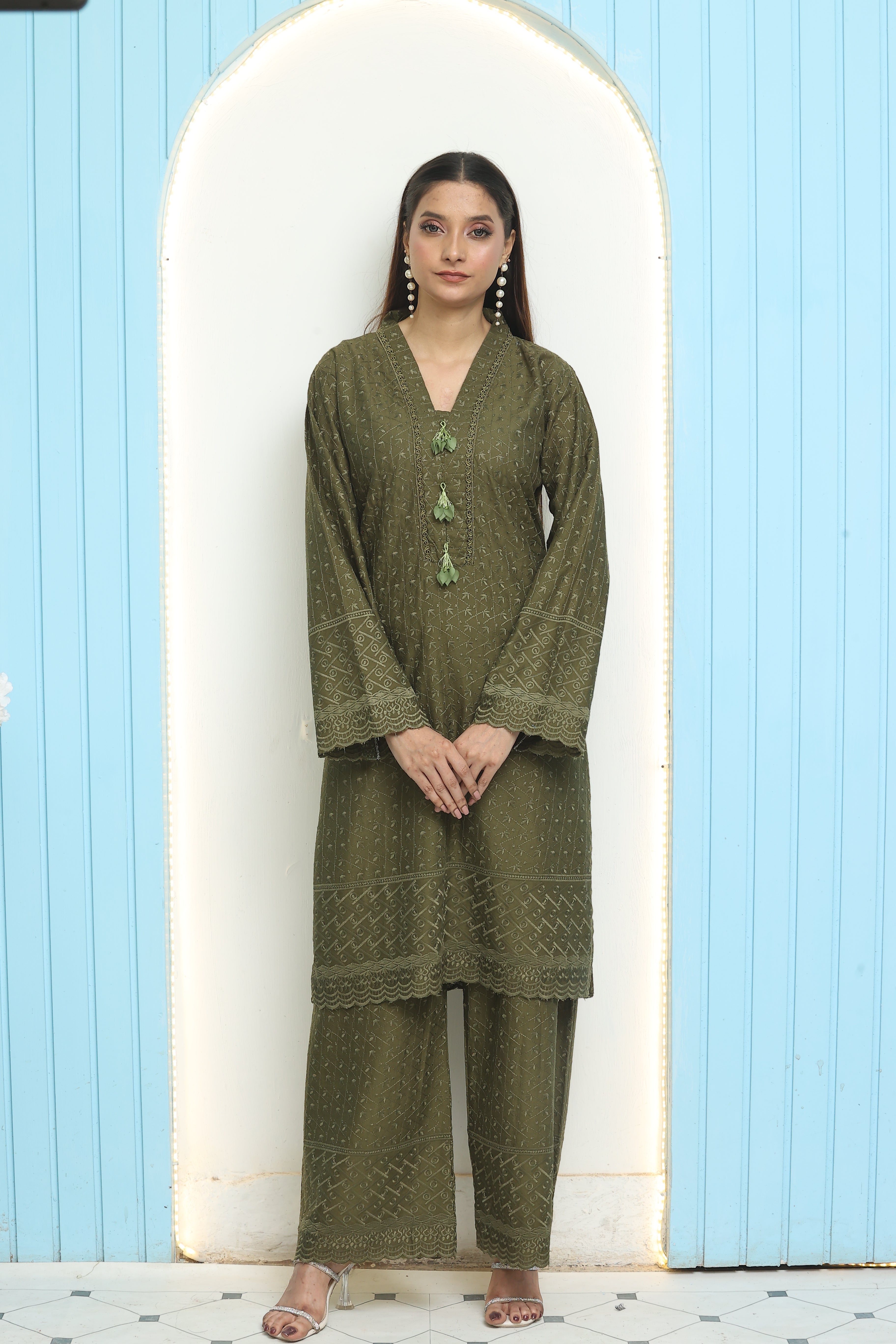 Premium Chikankari Ready-to-Wear 2pcs suit