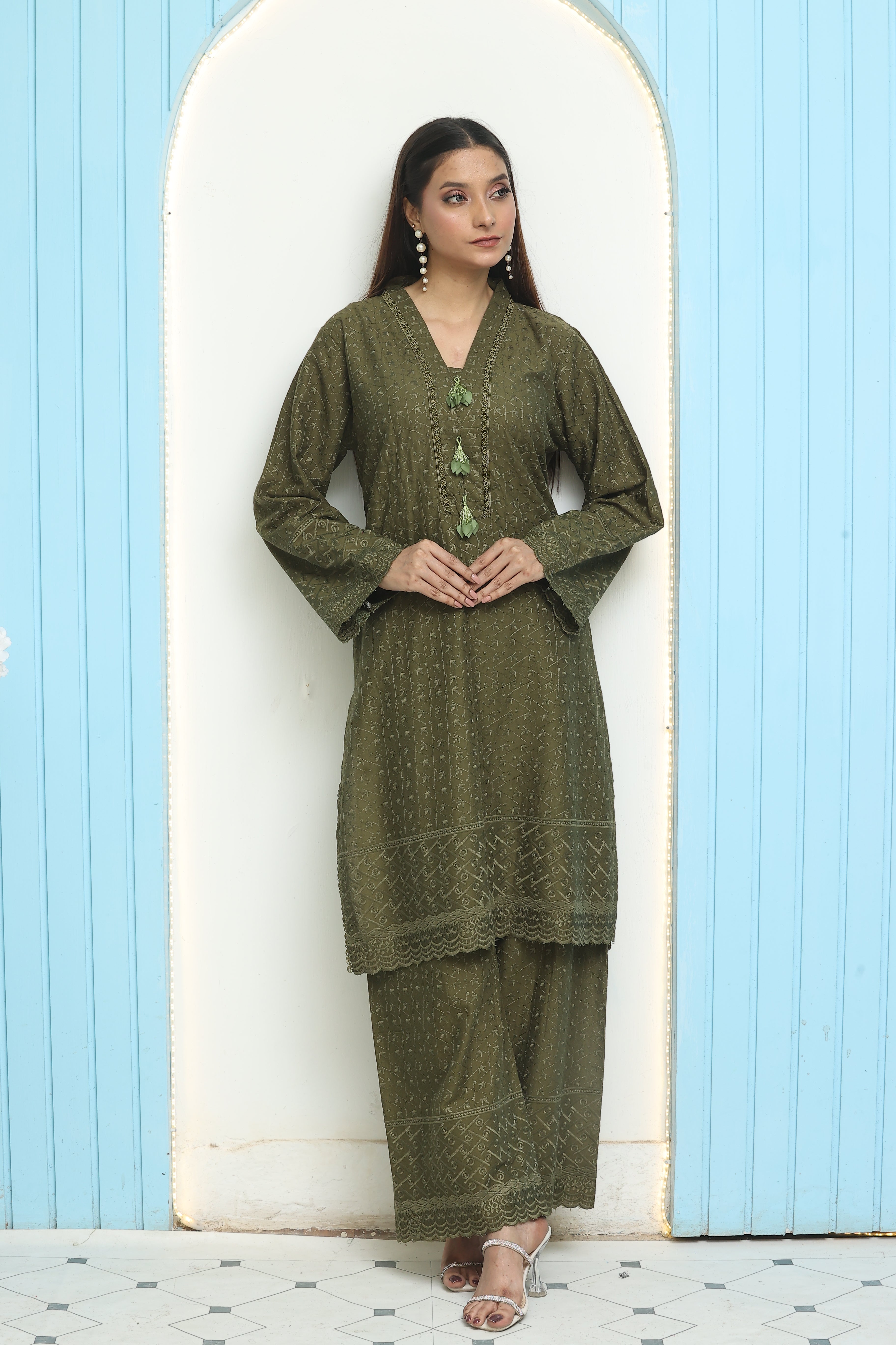 Premium Chikankari Ready-to-Wear 2pcs suit