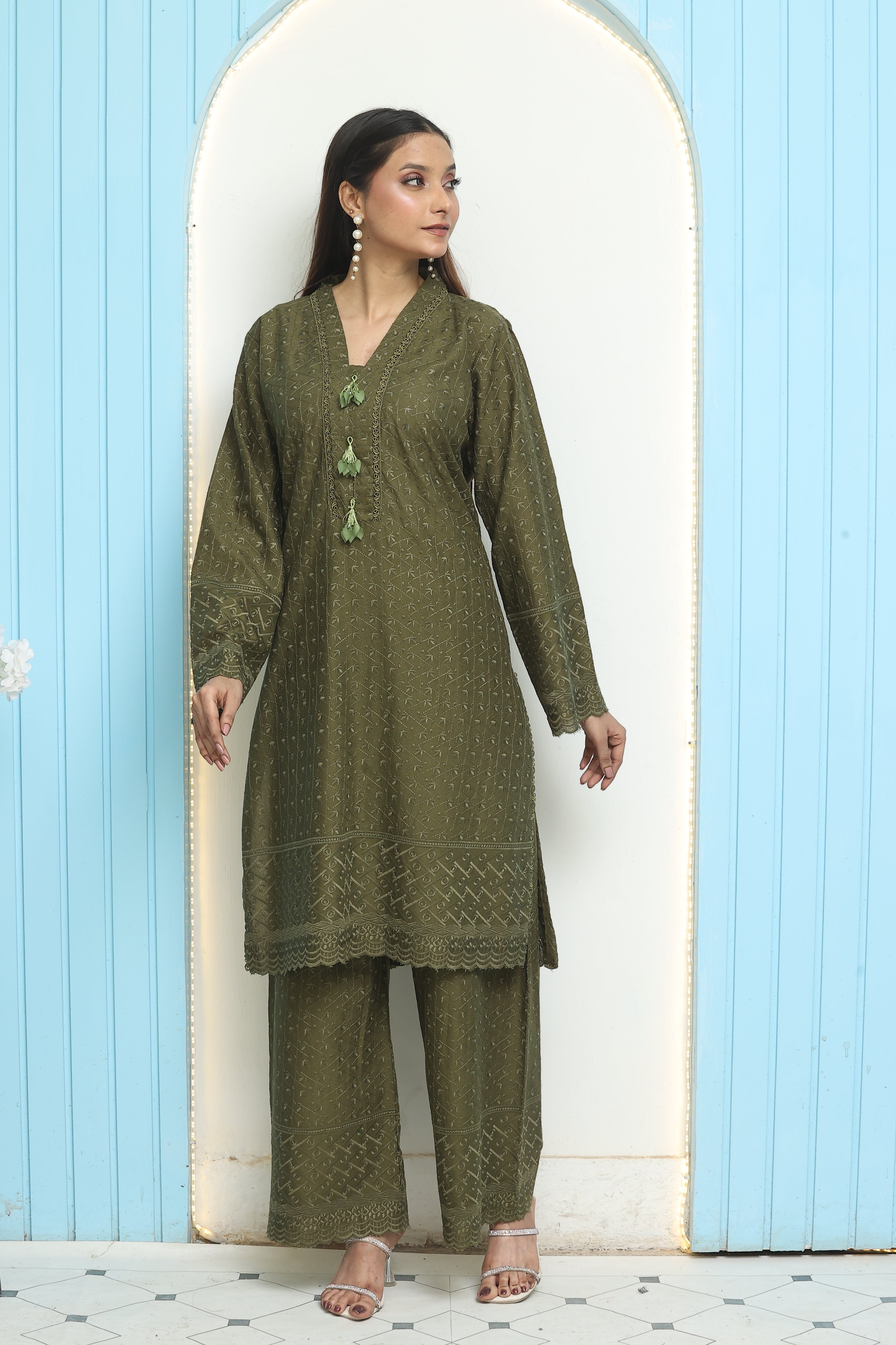 Premium Chikankari Ready-to-Wear 2pcs suit