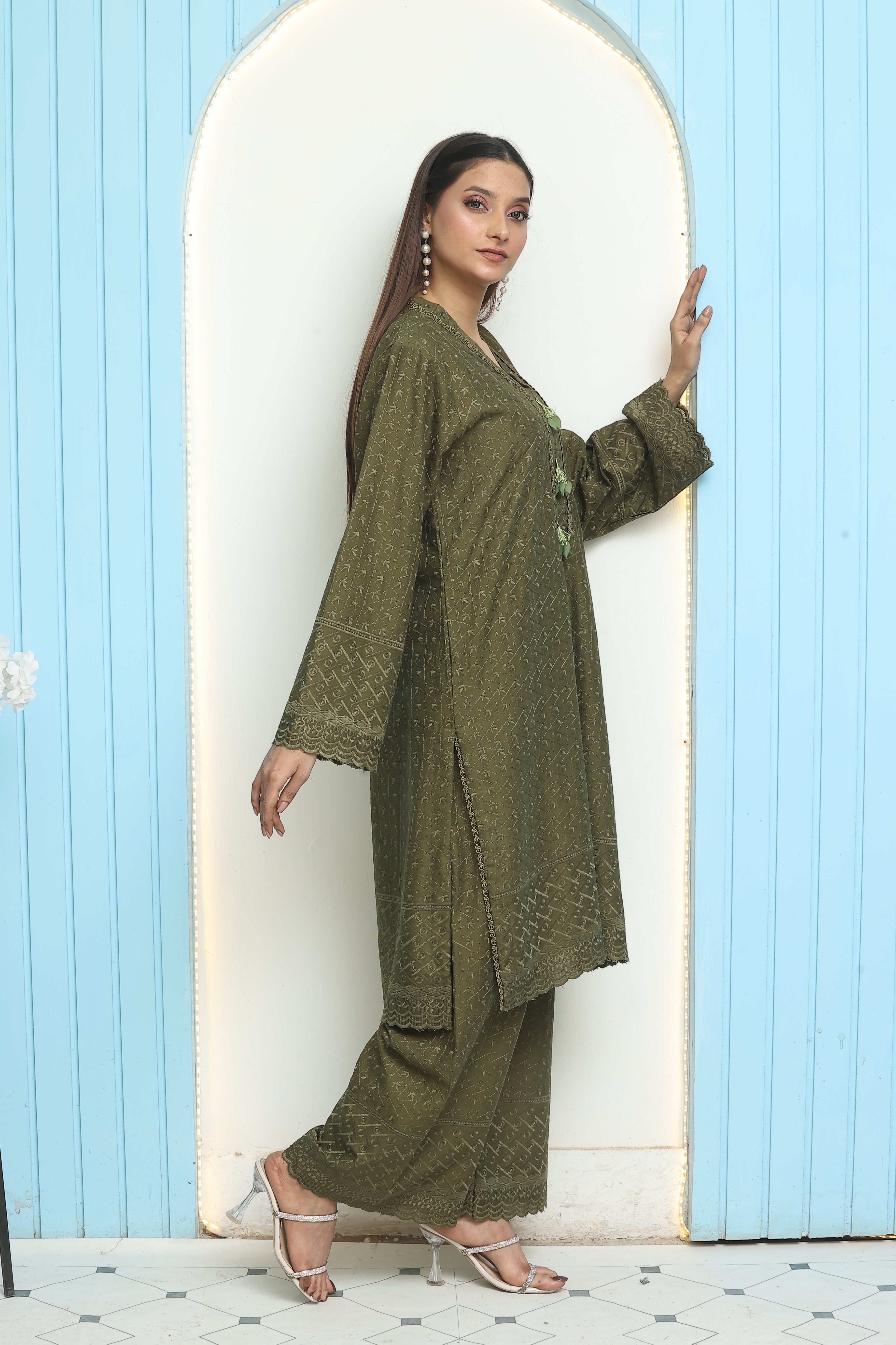 Premium Chikankari Ready-to-Wear 2pcs suit