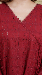 Anaar – Premium Embroidered Stitched Dhanak 3 Piece Suit | The Festive Pret