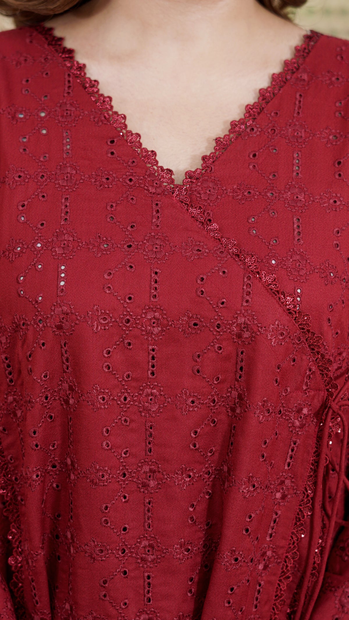 Anaar – Premium Embroidered Stitched Dhanak 3 Piece Suit | The Festive Pret