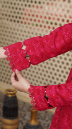 Gulabo – Premium Embroidered Stitched Dhanak 3 Piece Suit | The Festive Pret