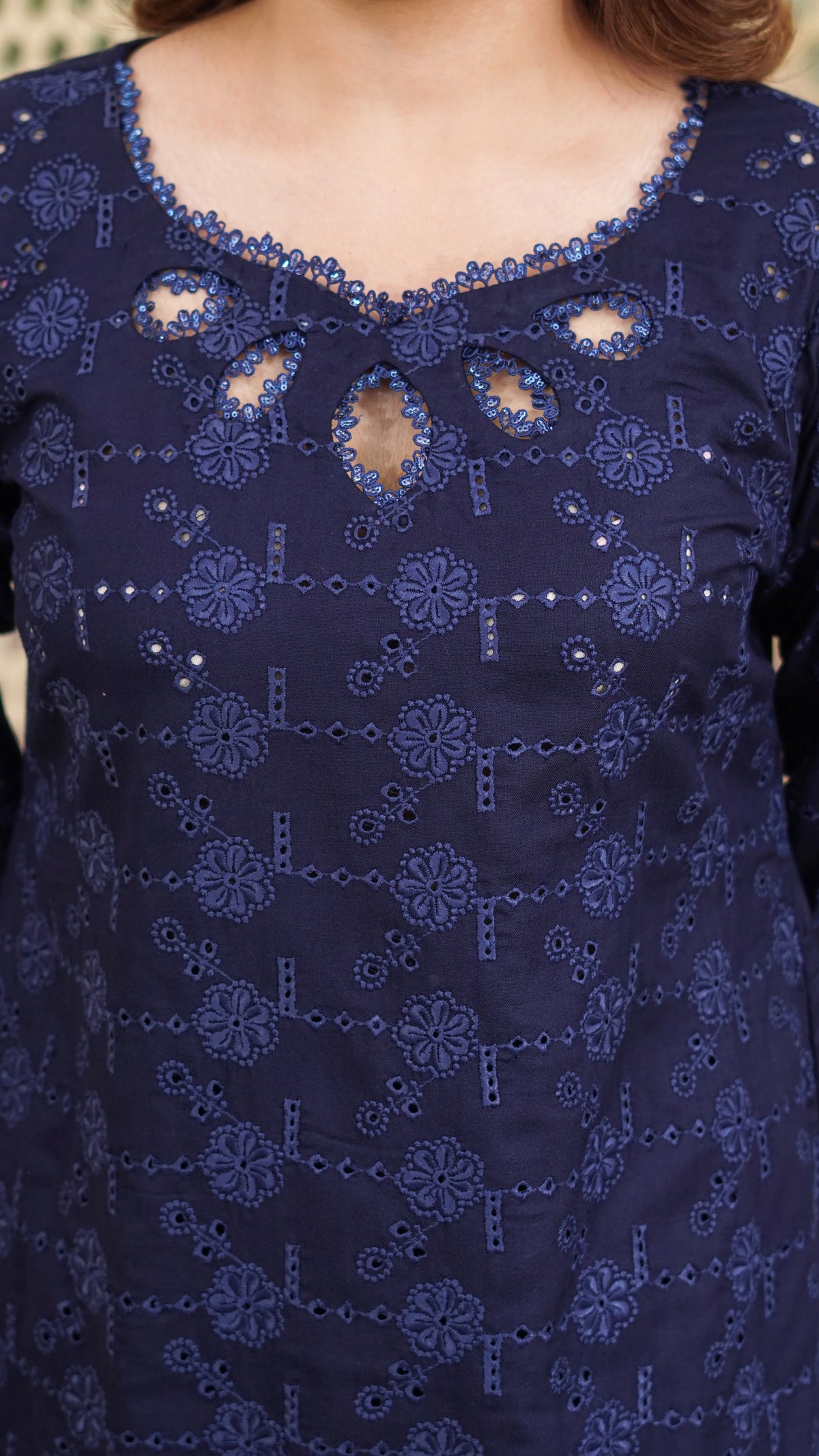 Neelam – Premium Embroidered Stitched Dhanak 3 Piece Suit | The Festive Pret