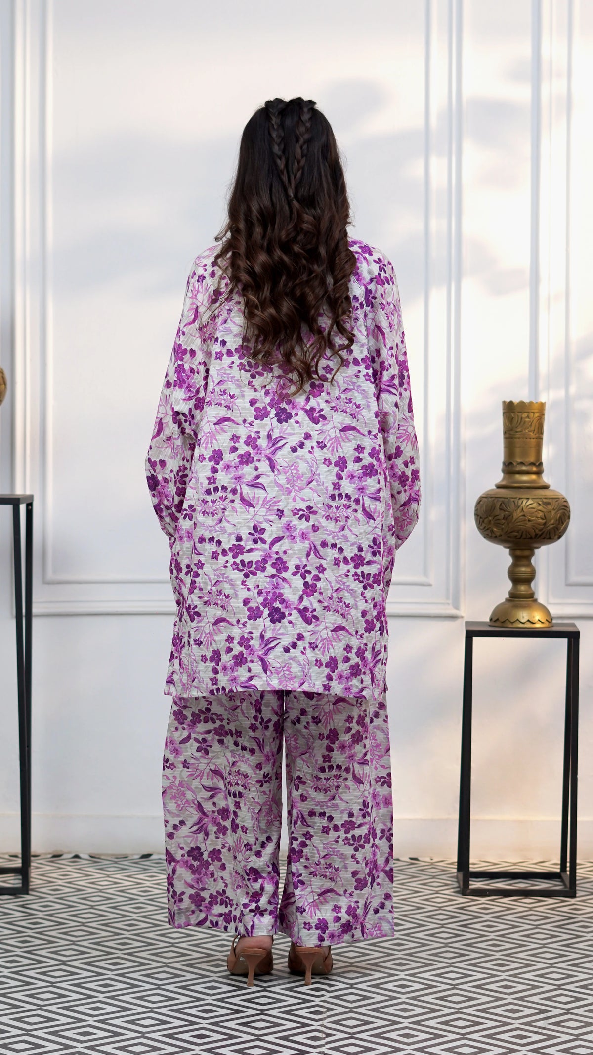 Orchid Muse – 2 Piece Printed Co-ord Set | The Western Edit