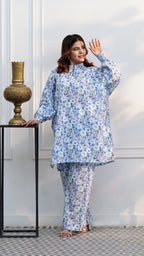 Azure Garden – 2 Piece Printed Co-ord Set | The Western Edit