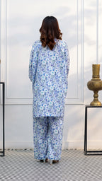 Azure Garden – 2 Piece Printed Co-ord Set | The Western Edit