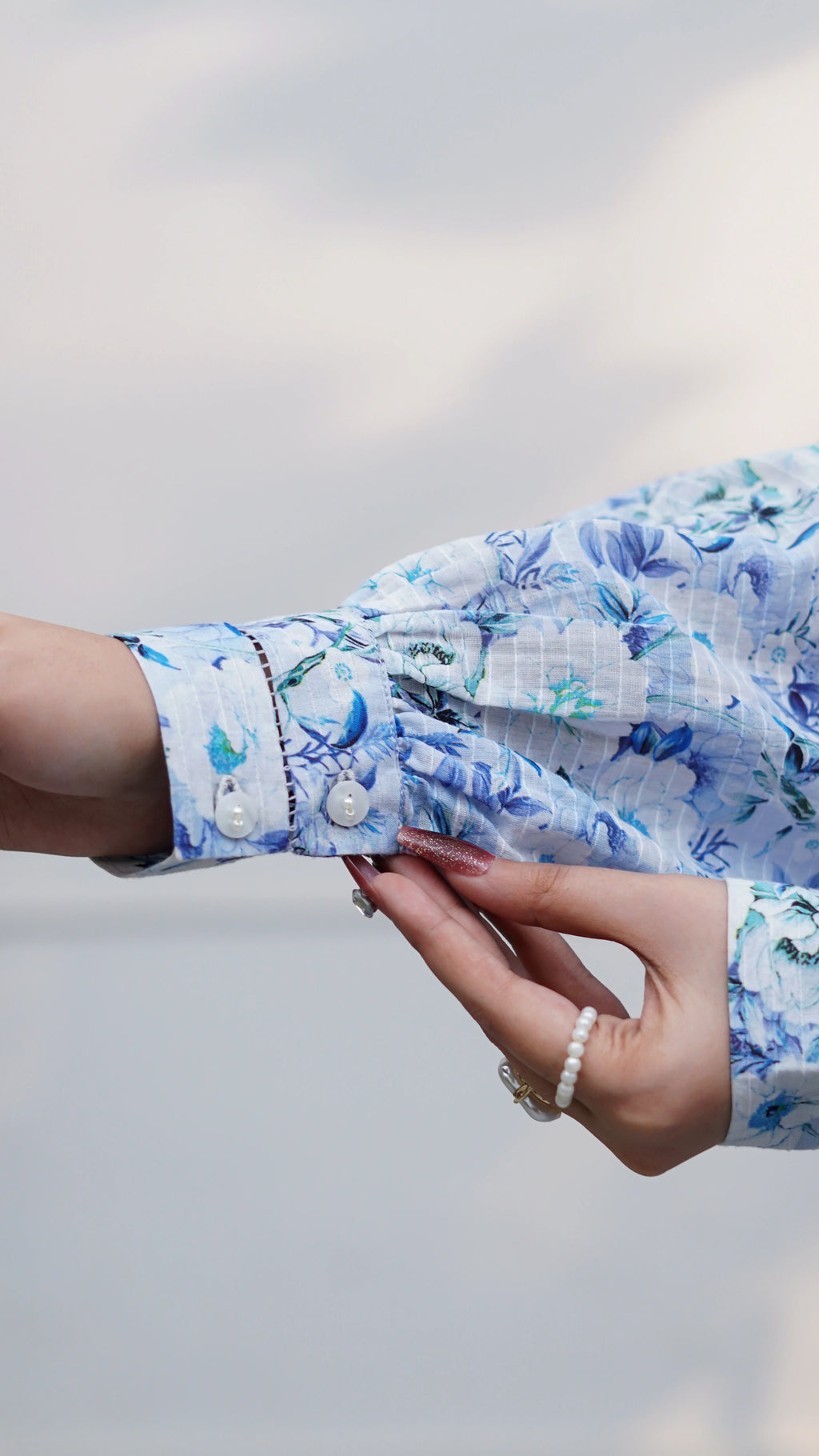 Azure Garden – 2 Piece Printed Co-ord Set | The Western Edit