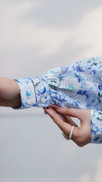 Azure Garden – 2 Piece Printed Co-ord Set | The Western Edit