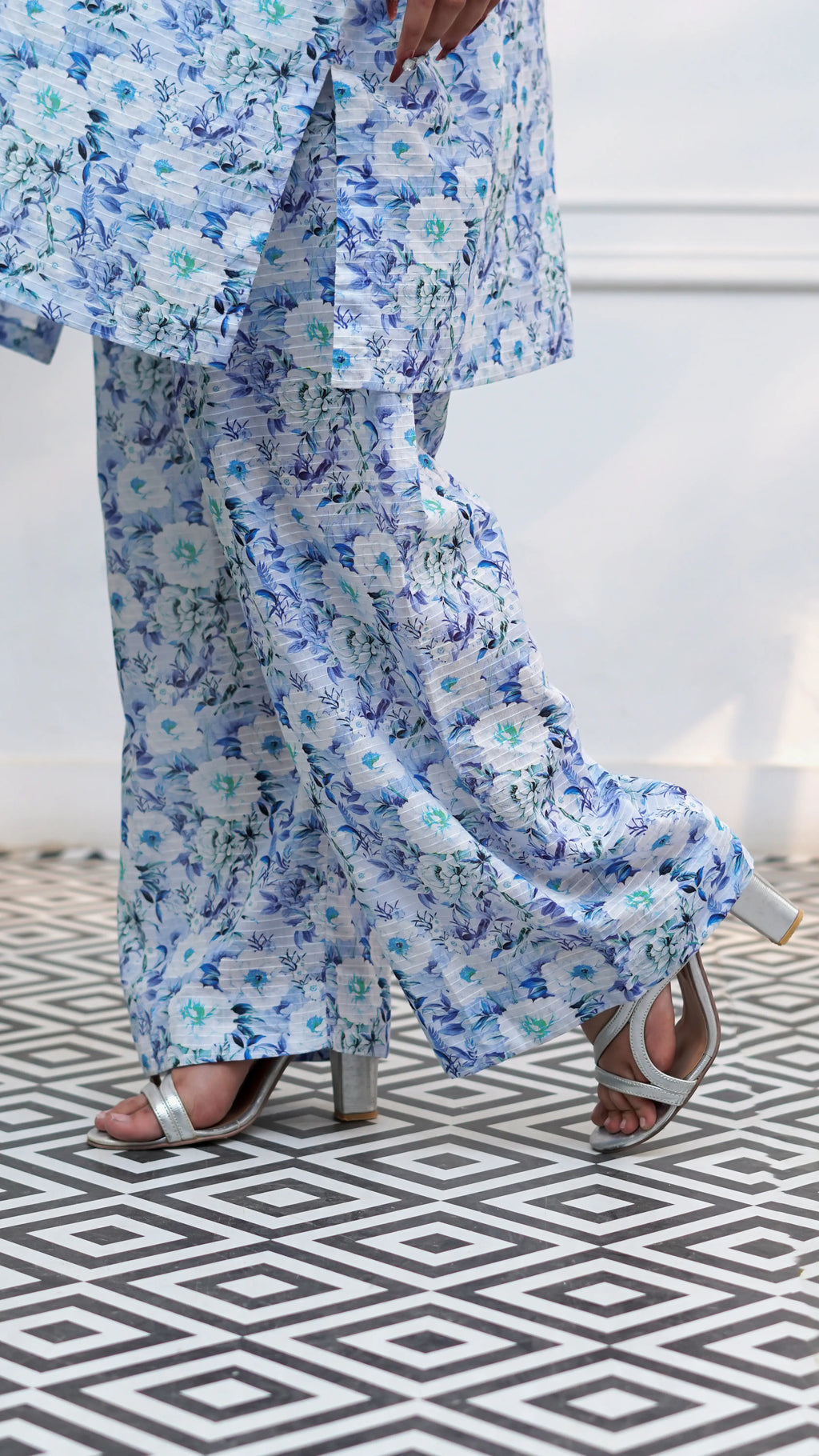 Azure Garden – 2 Piece Printed Co-ord Set | The Western Edit