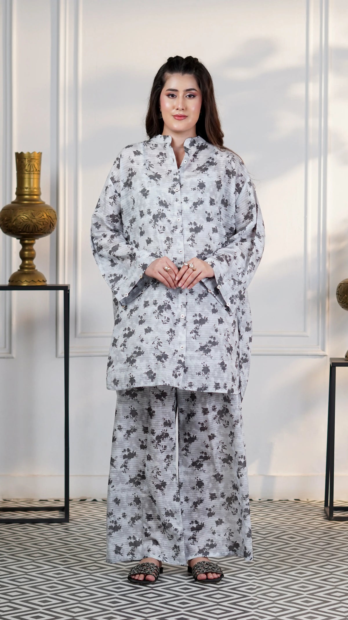 Misty Petal – 2 Piece Printed Co-ord Set | The Western Edit