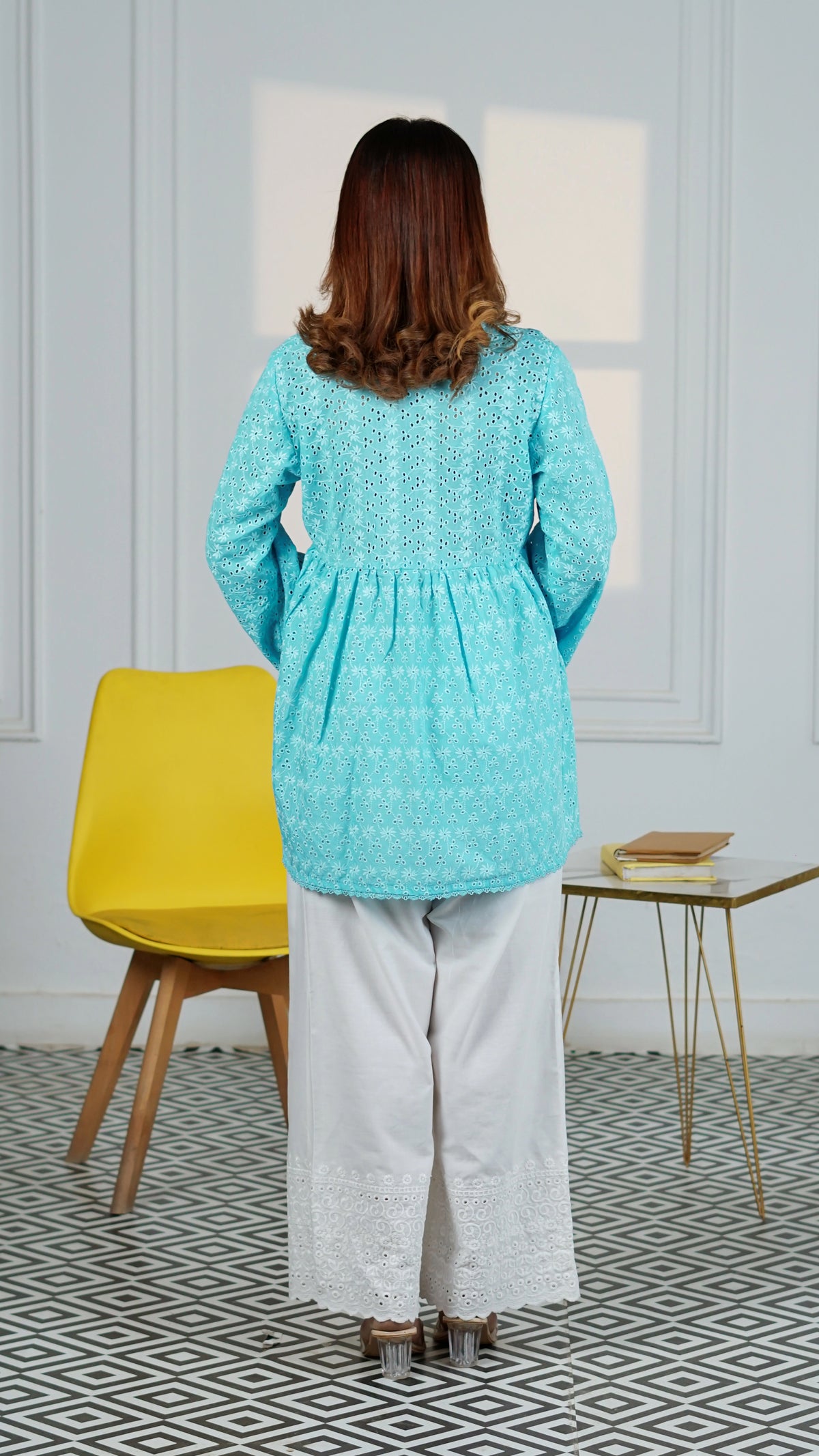 Aqua Grace Wrap Top | The Western Edit