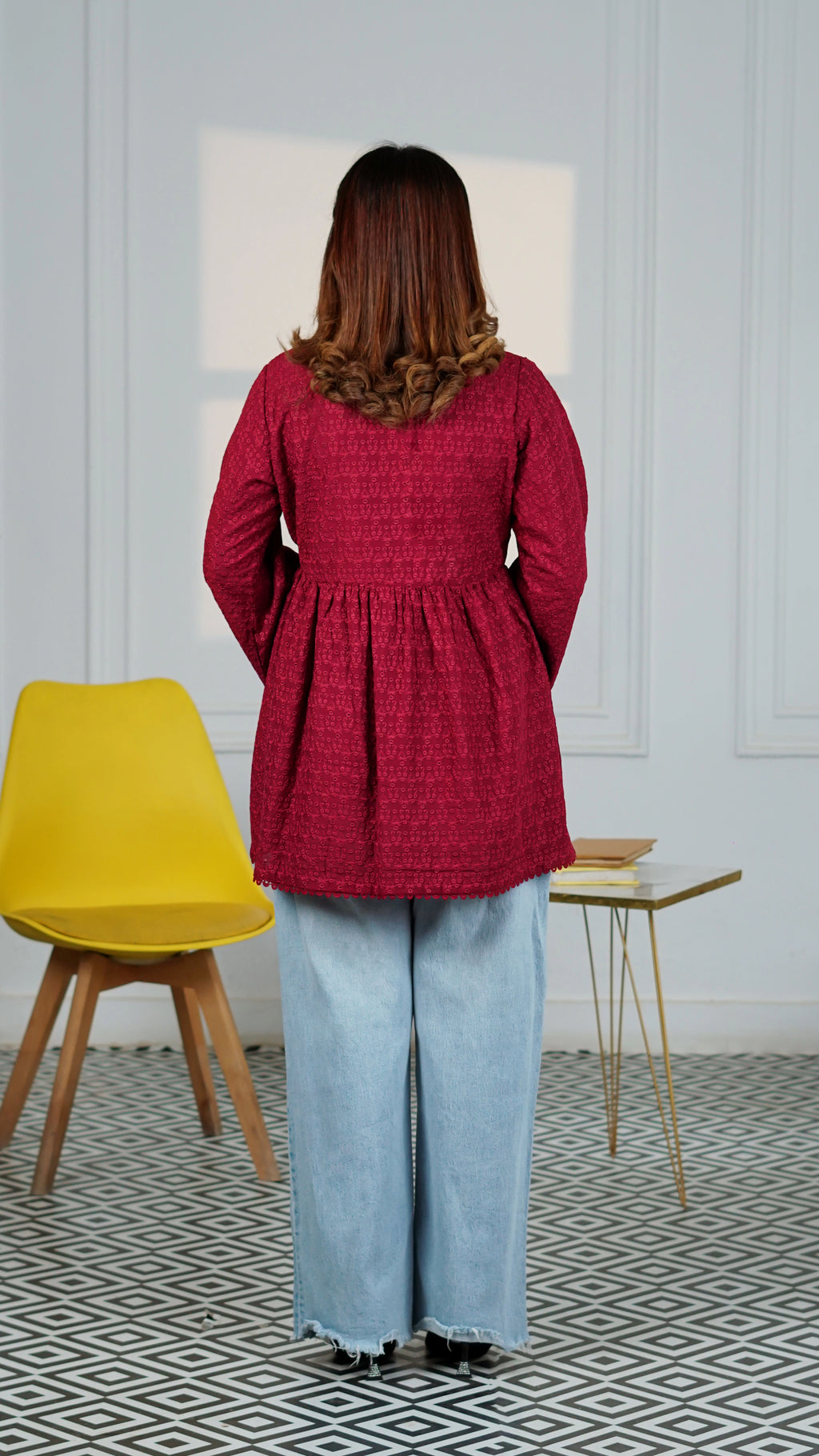 Cherry Bloom Wrap Top | The Western Edit