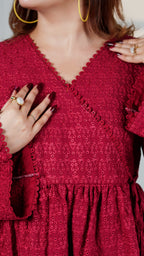 Cherry Bloom Wrap Top | The Western Edit