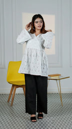 Snowdrop Eyelet Wrap Top | The Western Edit