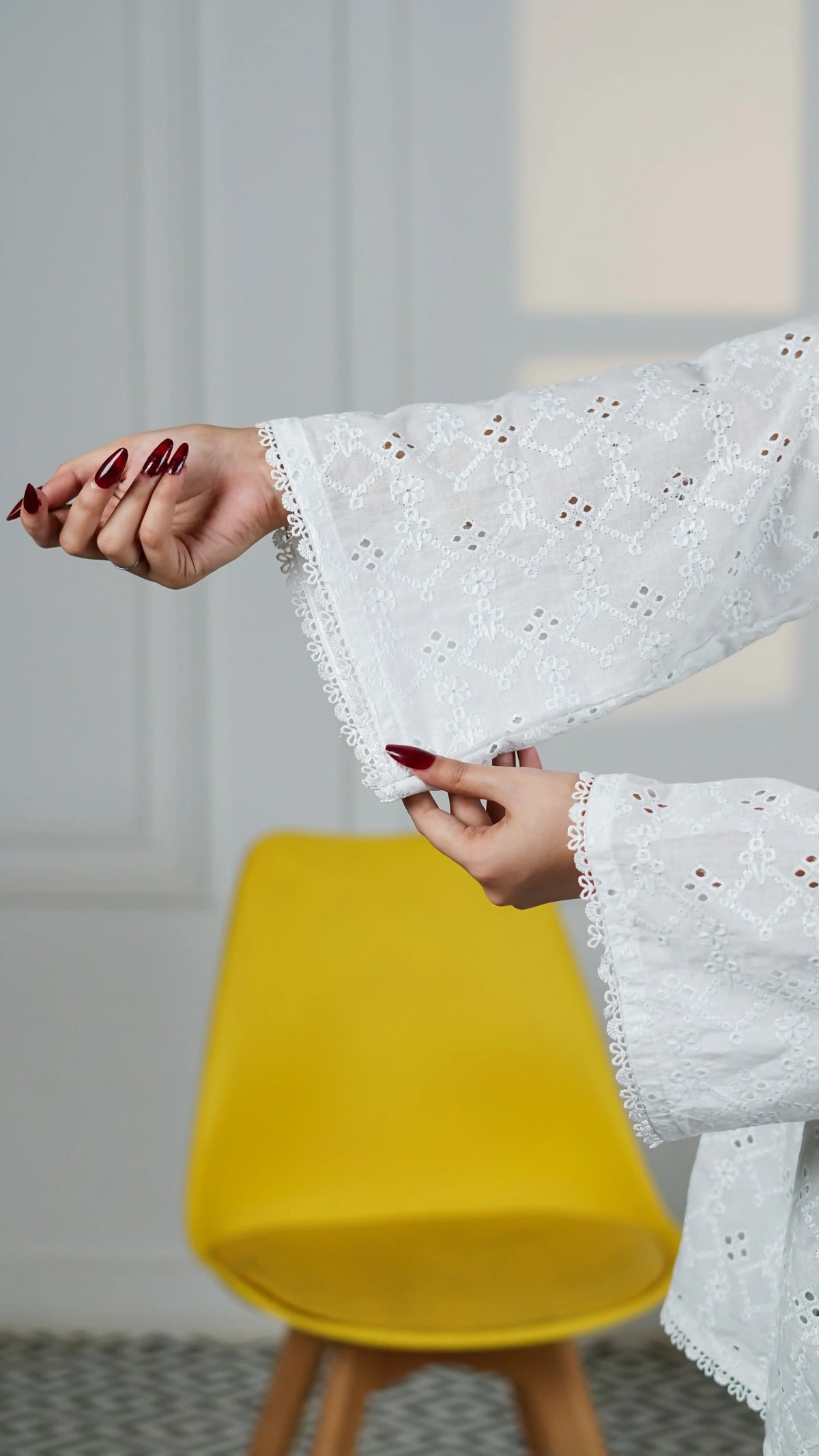 Snowdrop Eyelet Wrap Top | The Western Edit