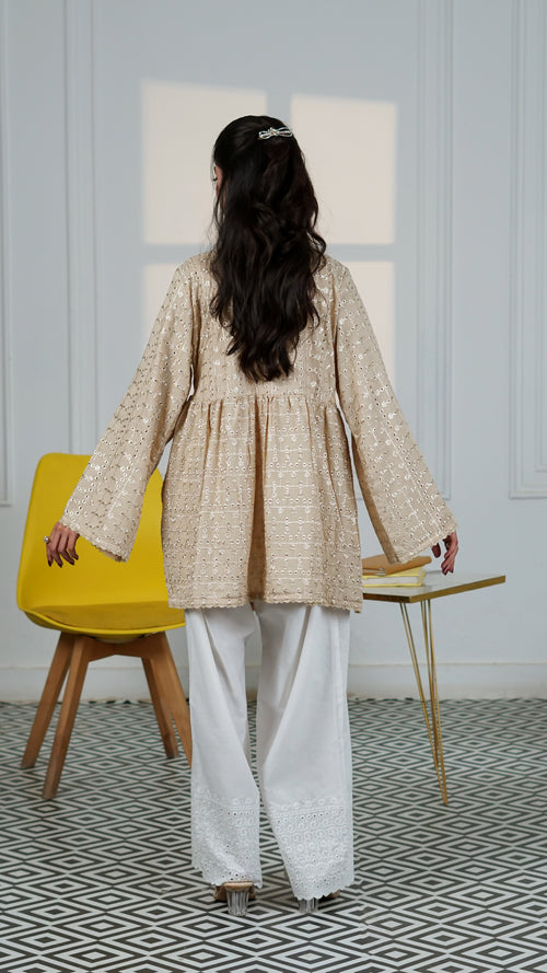 Desert Rose Eyelet Wrap Top | The Western Edit