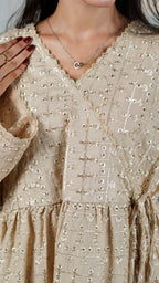 Desert Rose Eyelet Wrap Top | The Western Edit