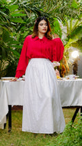 Daisy Dew Chikankari Maxi Skirt | The Western Edit