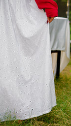 Daisy Dew Chikankari Maxi Skirt | The Western Edit